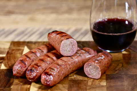 Venison with Red Wine & Demi Glaze Sausage